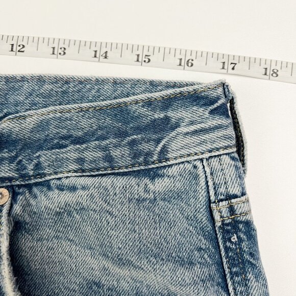 Free People We The Free High Rise Shorts Women's Size 31 Button Fly Frayed Hem - Picture 8 of 14